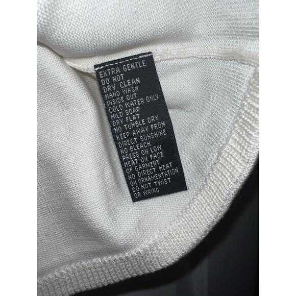 Michael Simon Vintage Zebra Beaded Spun Silk Blend Sweater - Size Large - OG - Picture 5 of 9